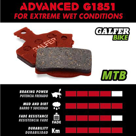 Galfer G1851 ADVANCED Bremsbeläge für MTB