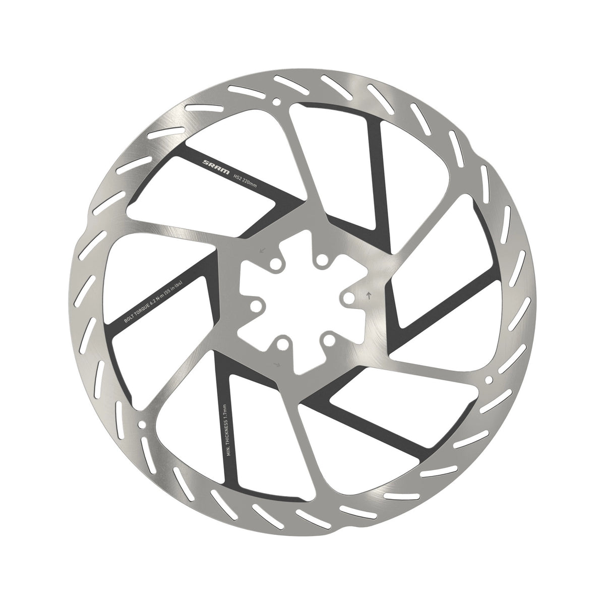 SRAM HS2 6-Loch Bremsscheibe für MTB 220MM